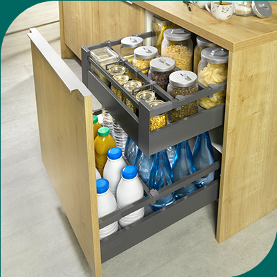 Porte Coulissante et Tiroir à L'anglaise